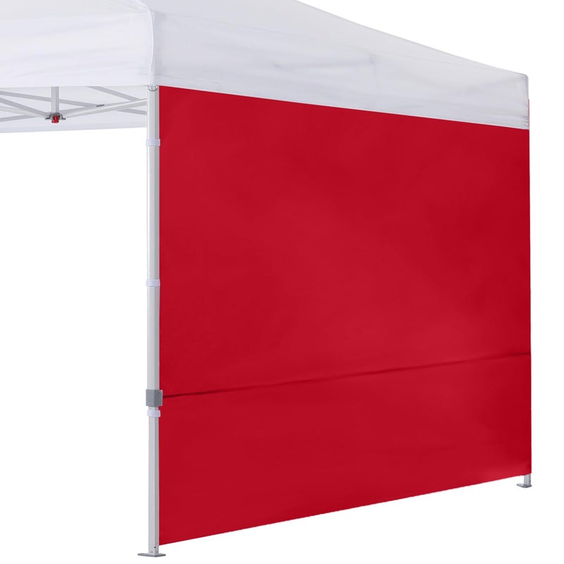 COOSHADE Instant Canopy SunWall 10x10 Canopy SideWall for Pop up Canopy Tent, 1 Pack Sidewall Only, Red - Image 1